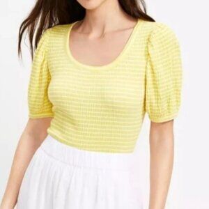 Yellow Puff Sleeve Top